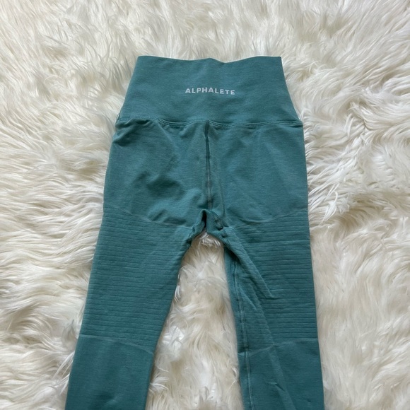 Alphalete Teal Leggings Size Small - Picture 5 of 6